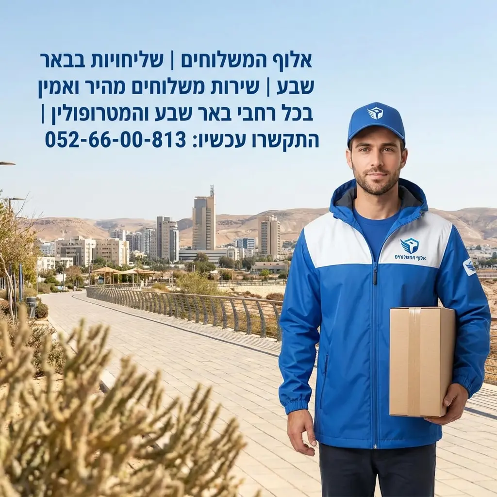 שליחויות בבאר שבע - אלוף המשלוחים - לחץ להתקשר